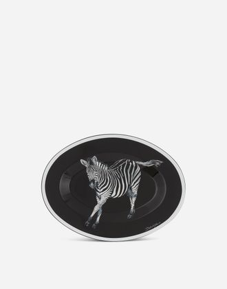 Dolce & Gabbana Wooden Tray - Oval Multicolor Onesize