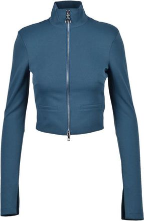 Patrizia Pepe Cropped Bolero Jacket with High Collar