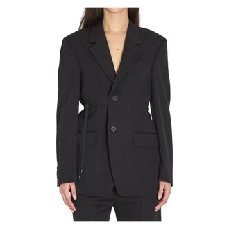 Balenciaga Dames, Jassen, Zwart, Maat: S