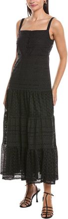 Marella Bavero Eyelet Maxi Dress