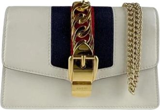 Gucci Pre-owned Cross Body Bags, female, Beige, Size: ONE SIZE Pre-owned Vintage Shoulder Bag