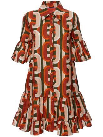 La DoubleJ Choux cotton mini dress - Brown