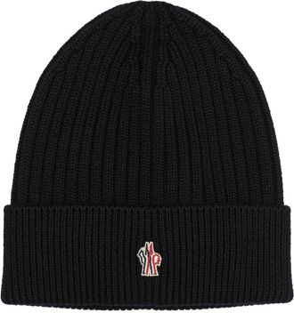 Moncler wollen muts met logo