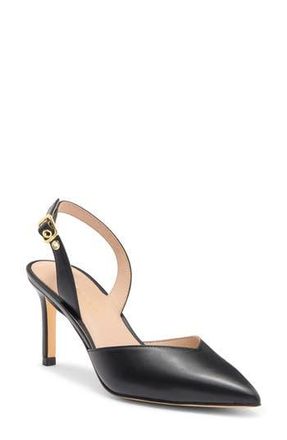 Stuart Weitzman Ryder Slingback Leather Pump in Black at Nordstrom Rack, Size 7