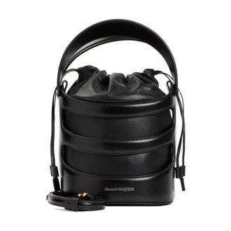 Alexander McQueen Alexander McQueen, Bucket Bags, female, Black, Size: ONE SIZE Bucket Bags