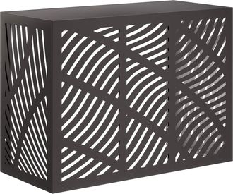 vidaXL Funda Para Aire Acondicionado Negro 110 X 50 X 80 Cm Acero Vidaxl