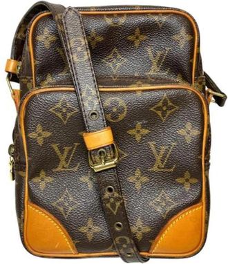 Louis Vuitton Pre-owned Monogram Shoulder Bag - Dames - Vintage Schoudertas - Bruin - ONE Size - Vintage