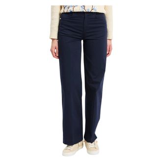 Kaos Broek met vijf zakken - Dames - Wijde Broeken - Blauw - W26 - Katoen - Broeken