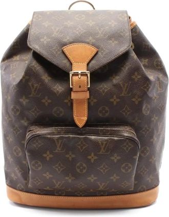 Louis Vuitton Zaino Montsouris GM 1997 - Marrone