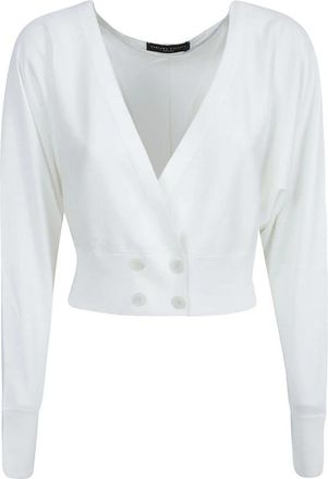 Fabiana Filippi Cardigan - Dames - Vesten - Wit - M - Truien & Vesten