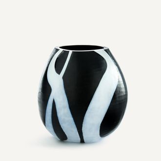 AM.PM Handgeblazen glazen vaas, H20 cm, Neza