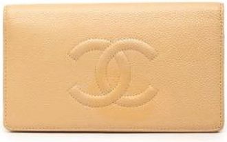 Chanel Portafoglio Chanel Pre-owned in Caviar Leather - - Pre-owned - Donna - Beige - ONE SIZE