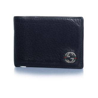 Gucci Gucci, zwarte leren portemonnee