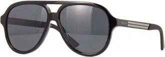 Gucci GG0688S001 Aviator Full Rim Sunglasses - Black