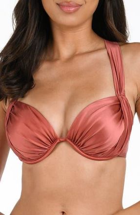 La Blanca Earth Underwire Bikini Top in Sienna at Nordstrom Rack, Size 14