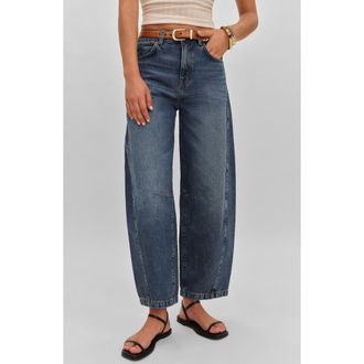 Reformation Tyler Ankle Barrel Leg Jeans in Mountain at Nordstrom, Size 25