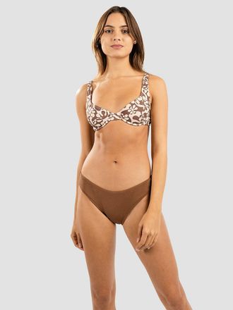 Rhythm Drifter Floral Underwire Bikini Top marrone