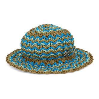 Alberta Ferretti Wide brim braided hat - female - Alberta Ferretti - Accessories - Multicolor - M - Accessories
