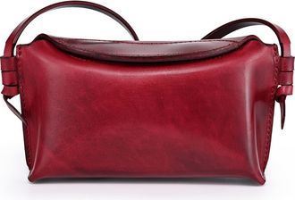 OLD TREND Snapper Genuine Leather Vintage Everyday Crossbody in Maroon at Nordstrom