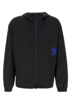 Burberry Black Nylon Logo Jacket