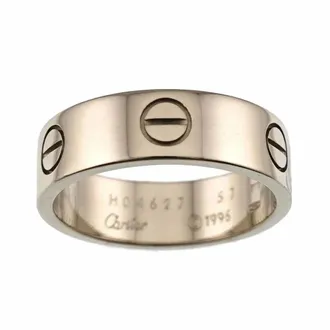 Cartier Love White Gold (18K) Band Ring (Pre-Owned)