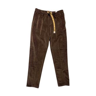 White Sand Pantalones de Pana Marr&oacute;n con Cintura El&aacute;stica - Trousers - Hombre - Marr&oacute;n - M