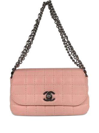 Chanel 2003-2004 CC Choco Bar schoudertas - Roze