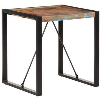 vidaXL Vidaxl - Mesa De Comedor De Madera Maciza Reciclada 70x70x75 Cm