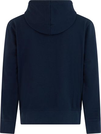 HUGO BOSS Mens Cotton Hoodie Dark Blue Jumpers Sweater