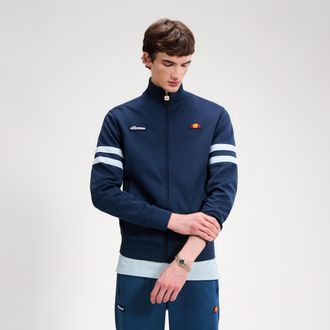 Ellesse Trainingsjacke ELLESSE ROMA TRACK JACKET, Herren, Gr. XXL, navy, light b, Obermaterial: 50% Baumwolle, 50% Polyester, normal, Jacken Trainingsjacke, s