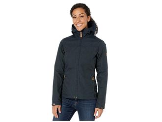 Fj&auml;llr&auml;ven Stina Jacket Womens Jacket Dark Navy/Dark Navy : XS, Cotton/Polyester