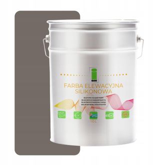 OEM Pintura De Silicona Para Fachadas, Gris C&aacute;lido, Tono Gris 10l