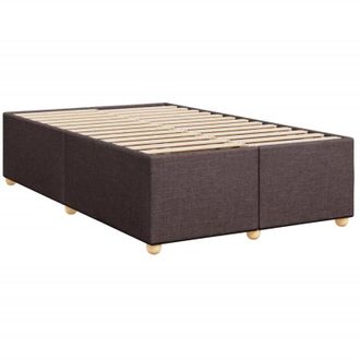 vidaXL Vidaxl - Estructura De Cama Sin Colch&oacute;n Tela Marr&oacute;n Oscuro 120x200 Cm