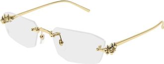 Cartier Ct0683O Bril - Dames - Accessoires - Geel - Maat: 56 MM