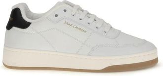 Saint Laurent Sl/61 Sneakers - Dames - Sneakers - Wit - 37 1/2 EU - Leer - Schoenen