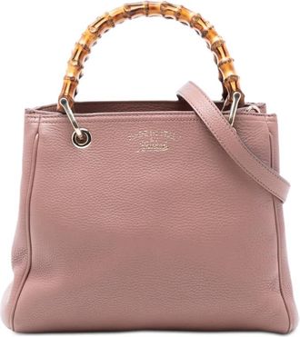 Gucci Pre-owned Gucci Small Calfskin Bamboo Shopper Satchel Ladies 0DQLJW53Q63PX44R