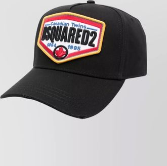 Dsquared2 cotton logo patch baseball cap