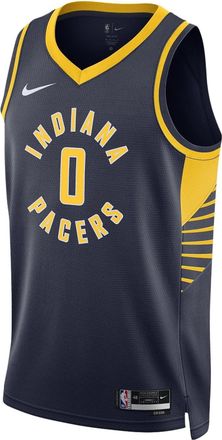 Nike NBA Tyrese Haliburton Indiana Pacers 2022/23 Icon Edition Swingman Jersey 0 DN2007-424