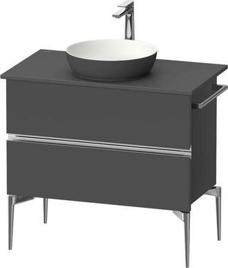 Duravit Duravit - Sivida Consola Mueble Bajo Lavabo, 2 Cajones, Tirador