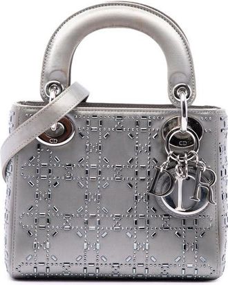 Dior Pre-owned Dior Mini Satin Cannage Crystal Embellished Lady Satchel Ladies P7ZPK5F8QI42BKJF
