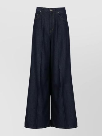 Dondup high waist wide leg denim trousers