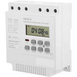 OEM Tm-163 Interruptor Temporizador De Potencia Digital Programable Semanal Trif&aacute;sico De 380 V - Crezuo