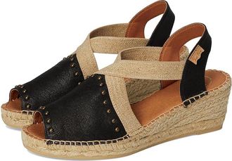 Toni Pons Madrid Womens Sandals Negre/Black : EU 41 (US Womens 9.5-10) M, Leather/Rubber