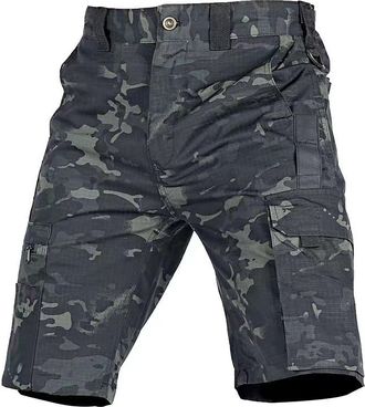 Generic Cargo Shorts Men Multi Pockets Combat Shorts Loose Fit Camouflage Short Knee Length Summer Beach Pants Comfort Smart Joggers Walking Pants Trekking Br