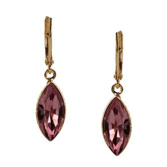 Rodrigo Otazu gold plated oorbellen met Swarovski kristallen Blossom