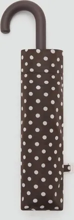 Mango Ombrello stampa mini pois marrone - Donna - Taglia unica - MANGO