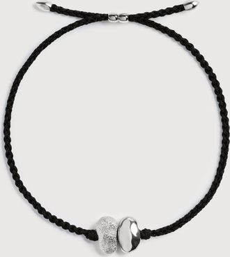 Monica Vinader Sterling Silver Antica Cord Bracelet
