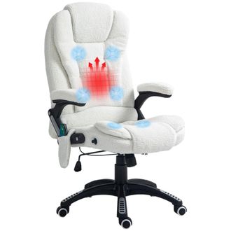 Vinsetto Silla de masaje 67x74x116 cm blanco