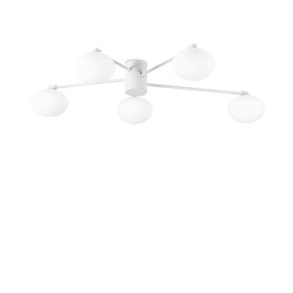 Netlighting Hermes 5 Light 90cm Globe Ceiling Light White