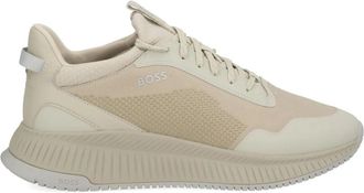 HUGO BOSS Ttnm EVO Sneakers - Heren - Sneakers - Beige - 40 EU - Leer - Schoenen